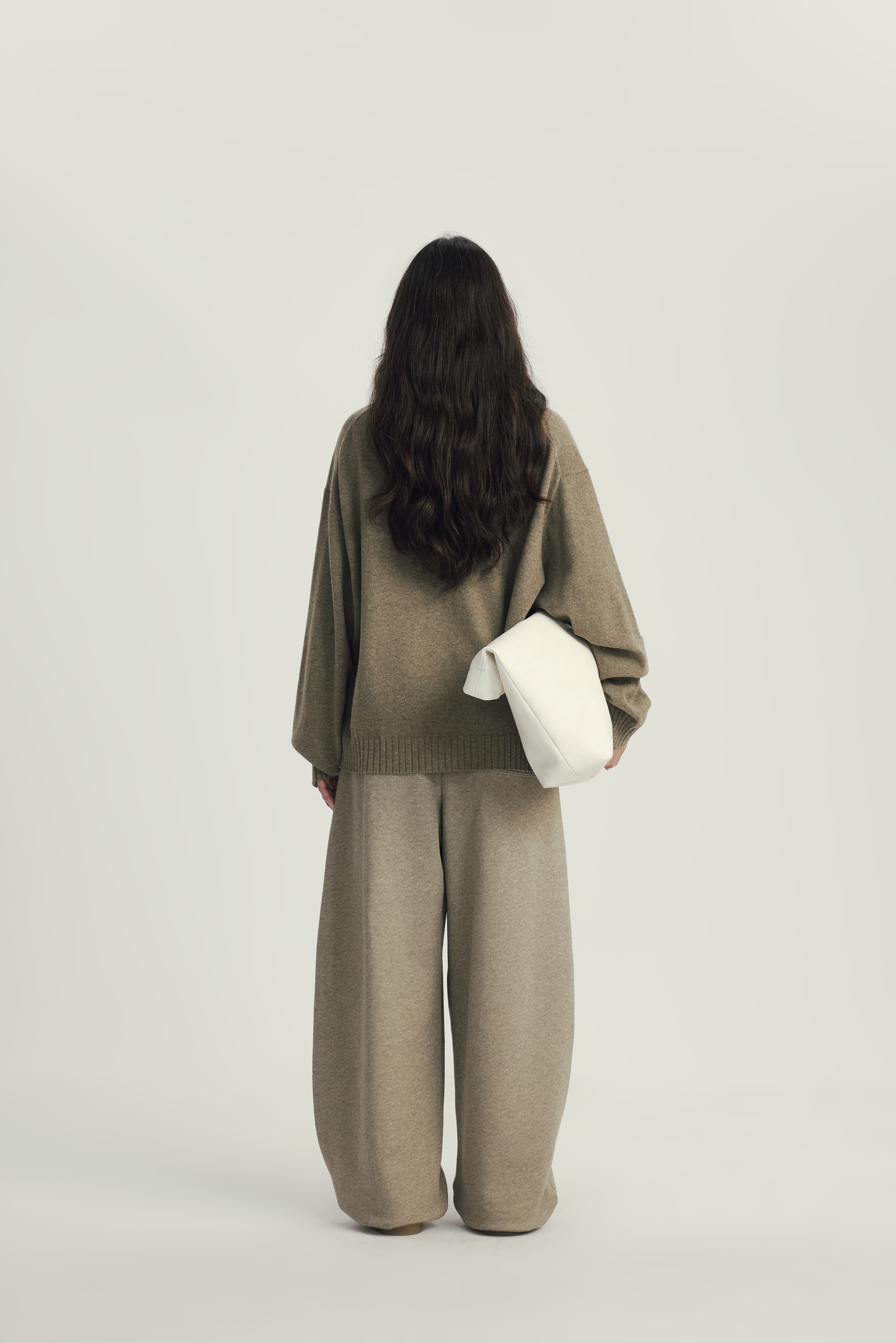 Pull Polo Laine Mélangée (ultra fine)