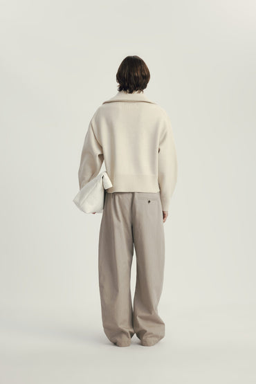 Gilet Zippé Col Camionneur Large