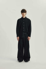 Chemise Oversized en Laine Texturée