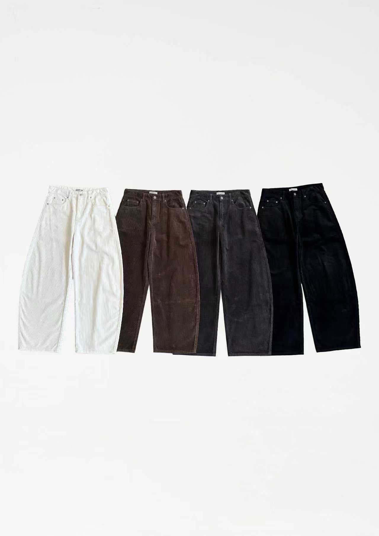 Pantalon Loose Fit Effet Velours