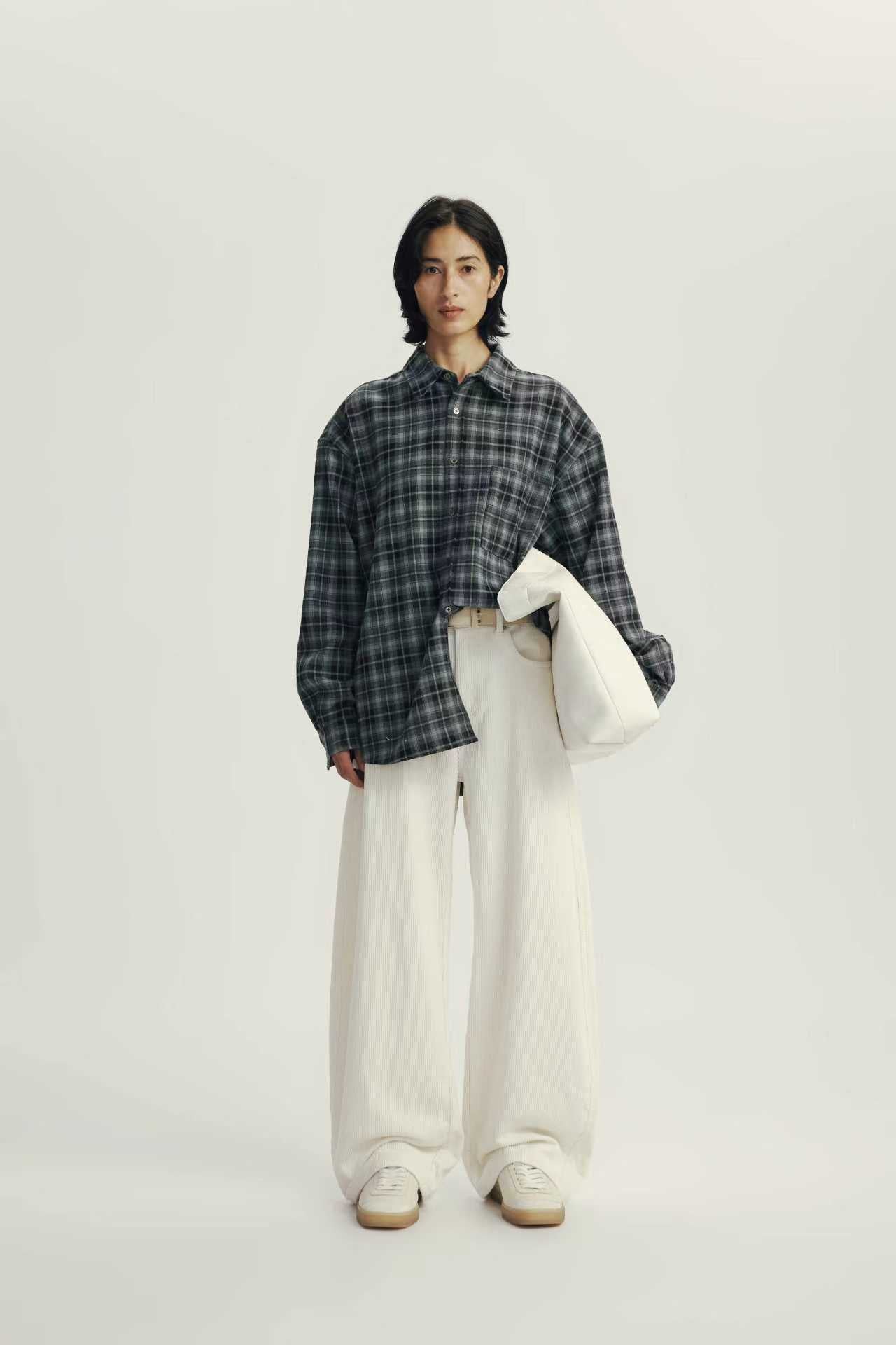 Pantalon Loose Fit Effet Velours