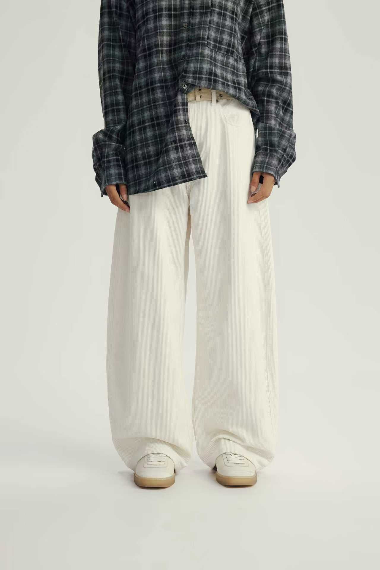 Pantalon Loose Fit Effet Velours