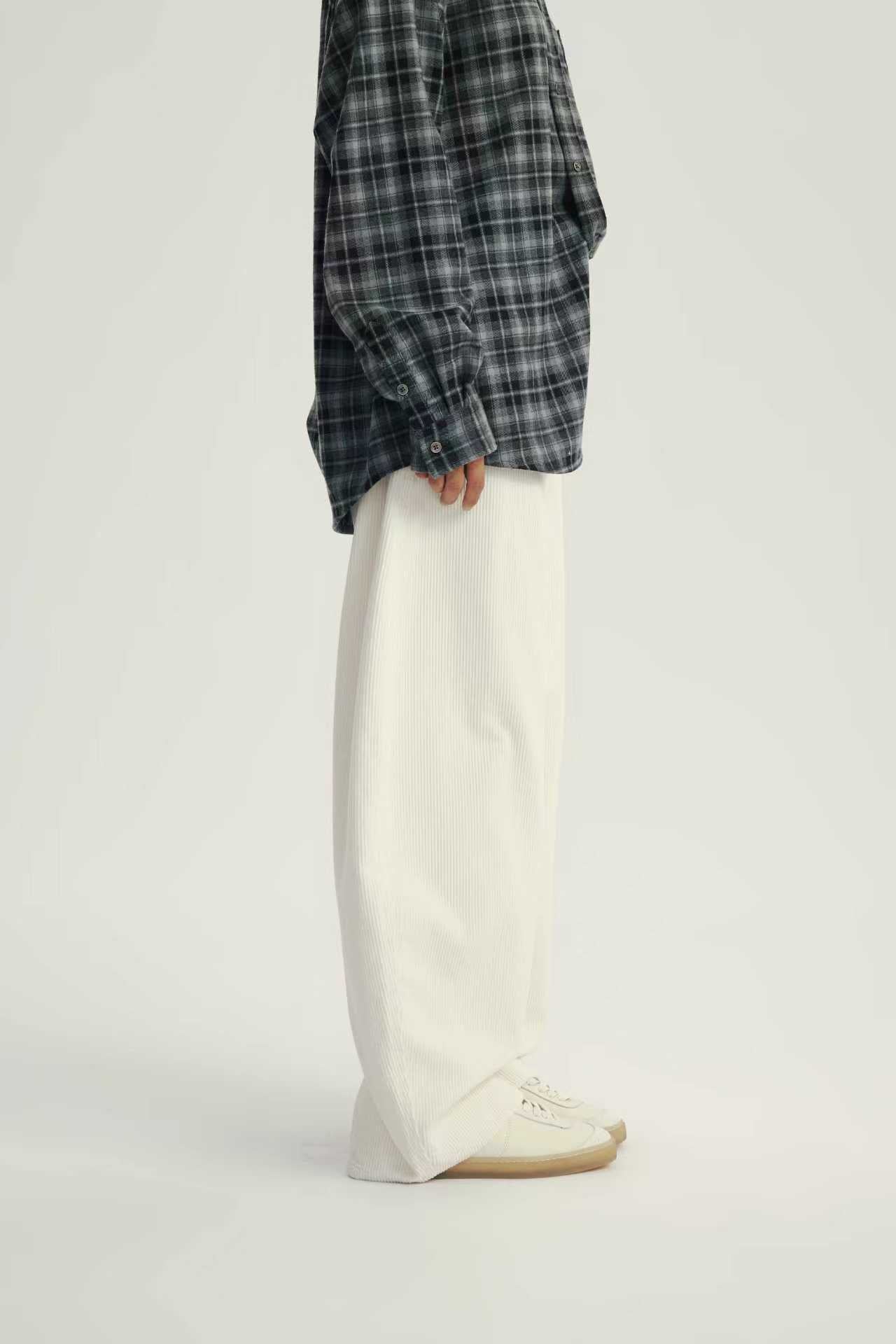 Pantalon Loose Fit Effet Velours