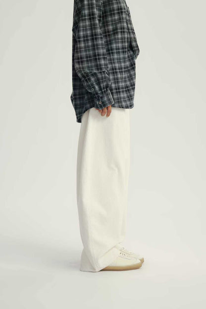 Pantalon Loose Fit Effet Velours