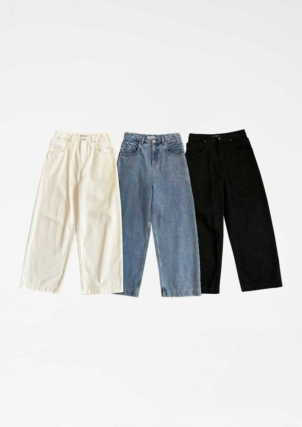 Jean Loose Fit à Double Ceinture