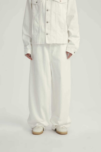 Jean Loose Fit à Double Ceinture