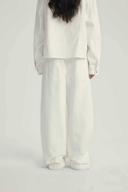 Jean Loose Fit à Double Ceinture