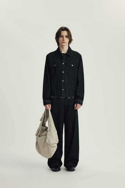 Jean Loose Fit à Double Ceinture