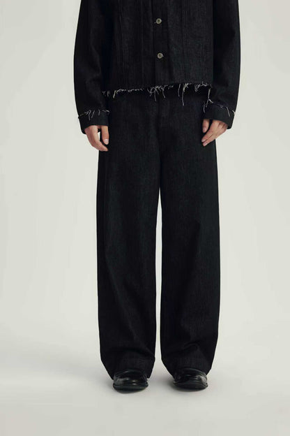 Jean Loose Fit à Double Ceinture