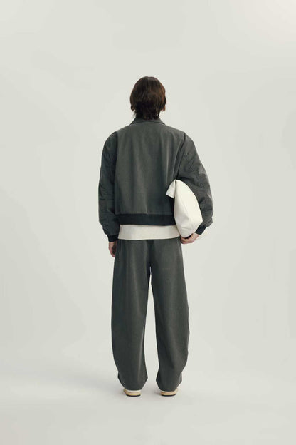 Veste Relaxed Zip Col Chemise