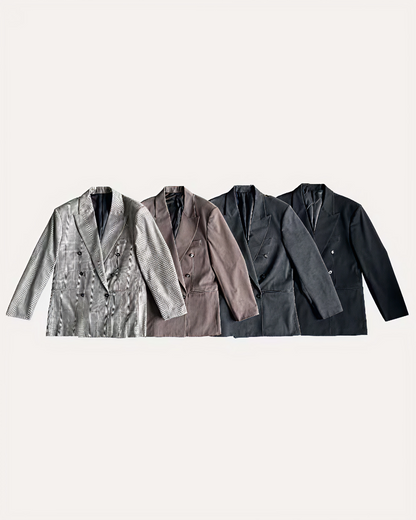 Blazer Croisé Coupe Ample – Double Boutonnage
