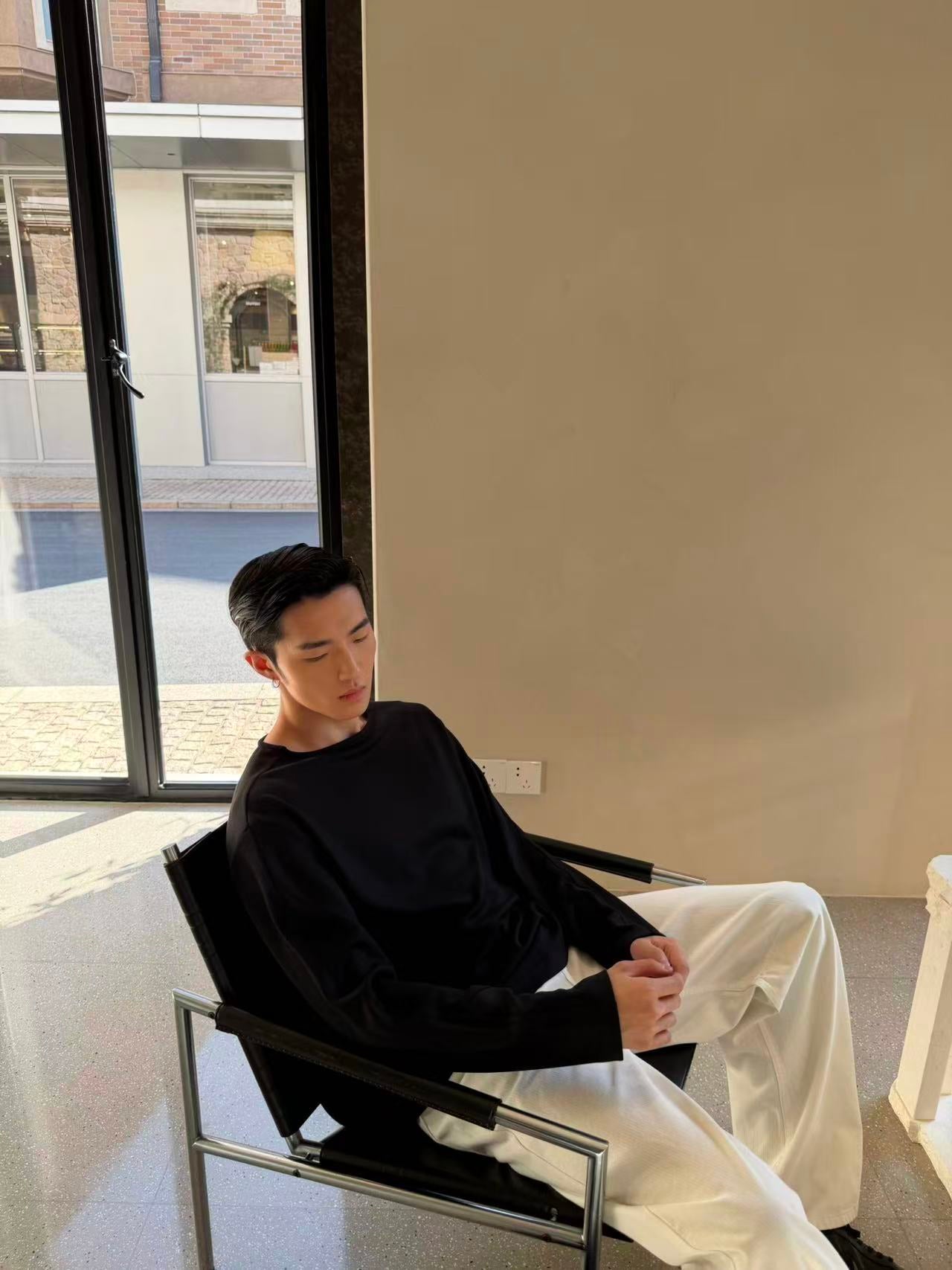 T-shirt Manches Longues Côtelé – Maille Respirante