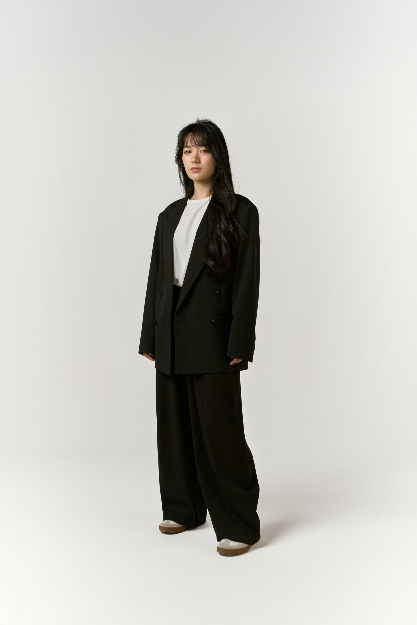 Blazer Croisé Coupe Ample – Double Boutonnage