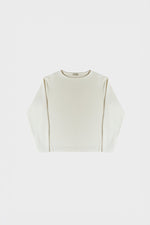Ribbed Long-Sleeved T-shirt – Breathable Knit