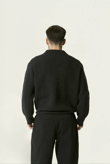 Pull Col Polo Décontracté