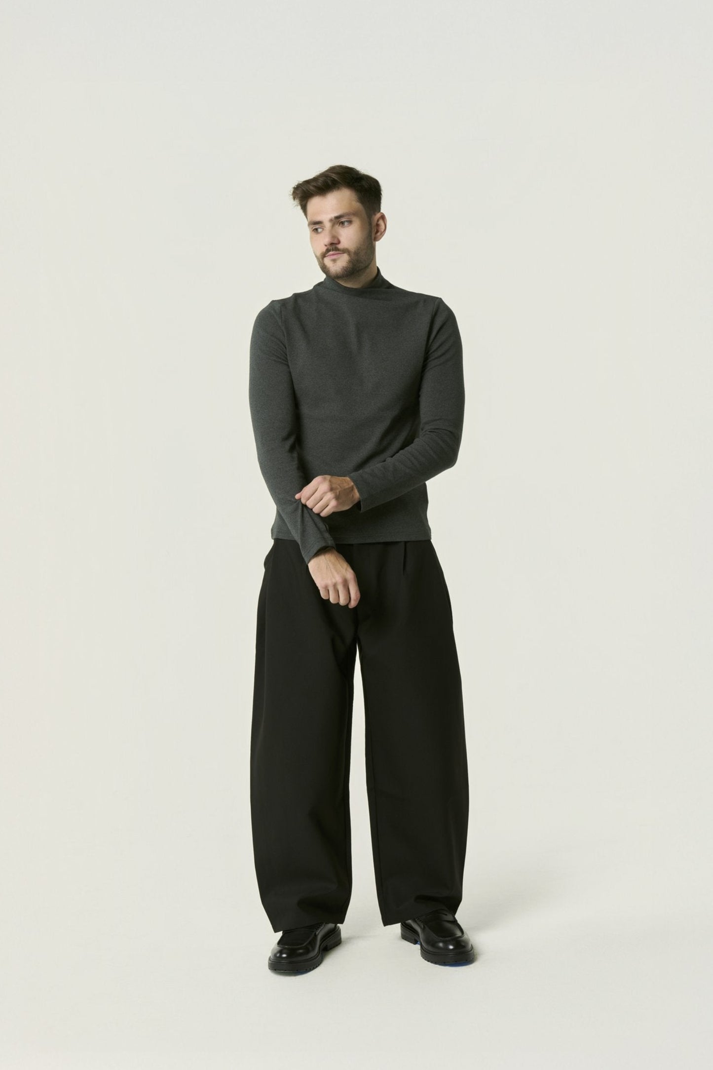 Haut ajusté à col croisé montant