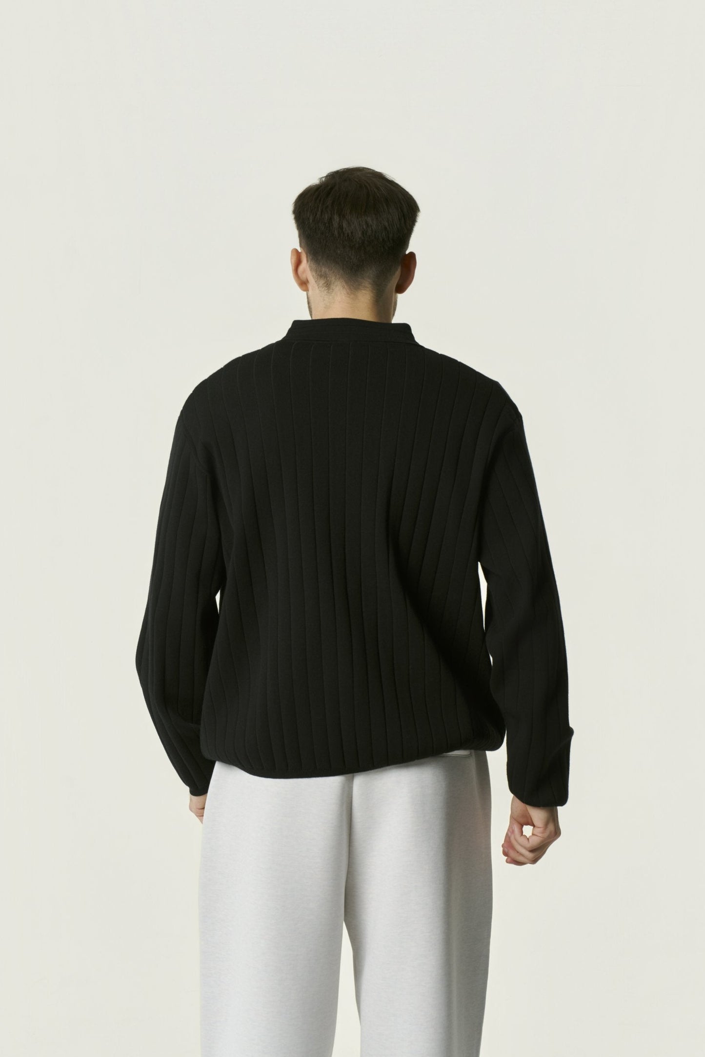 Gilet Zippé Fluide à Col Revers