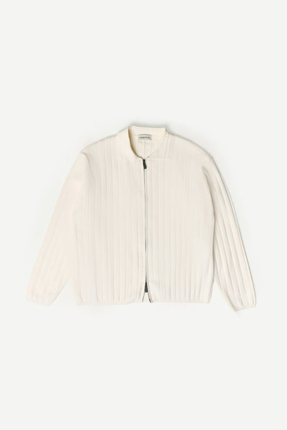 Gilet Zippé Fluide à Col Revers