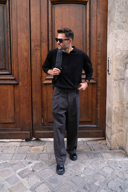 Pantalon Tailoring Semi-Large à Pinces
