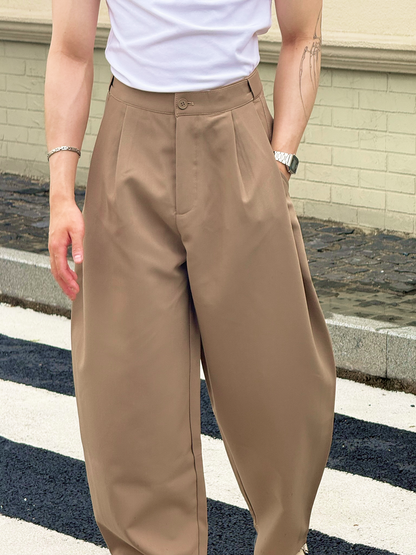 Pantalon Barrel Taille Ajustée