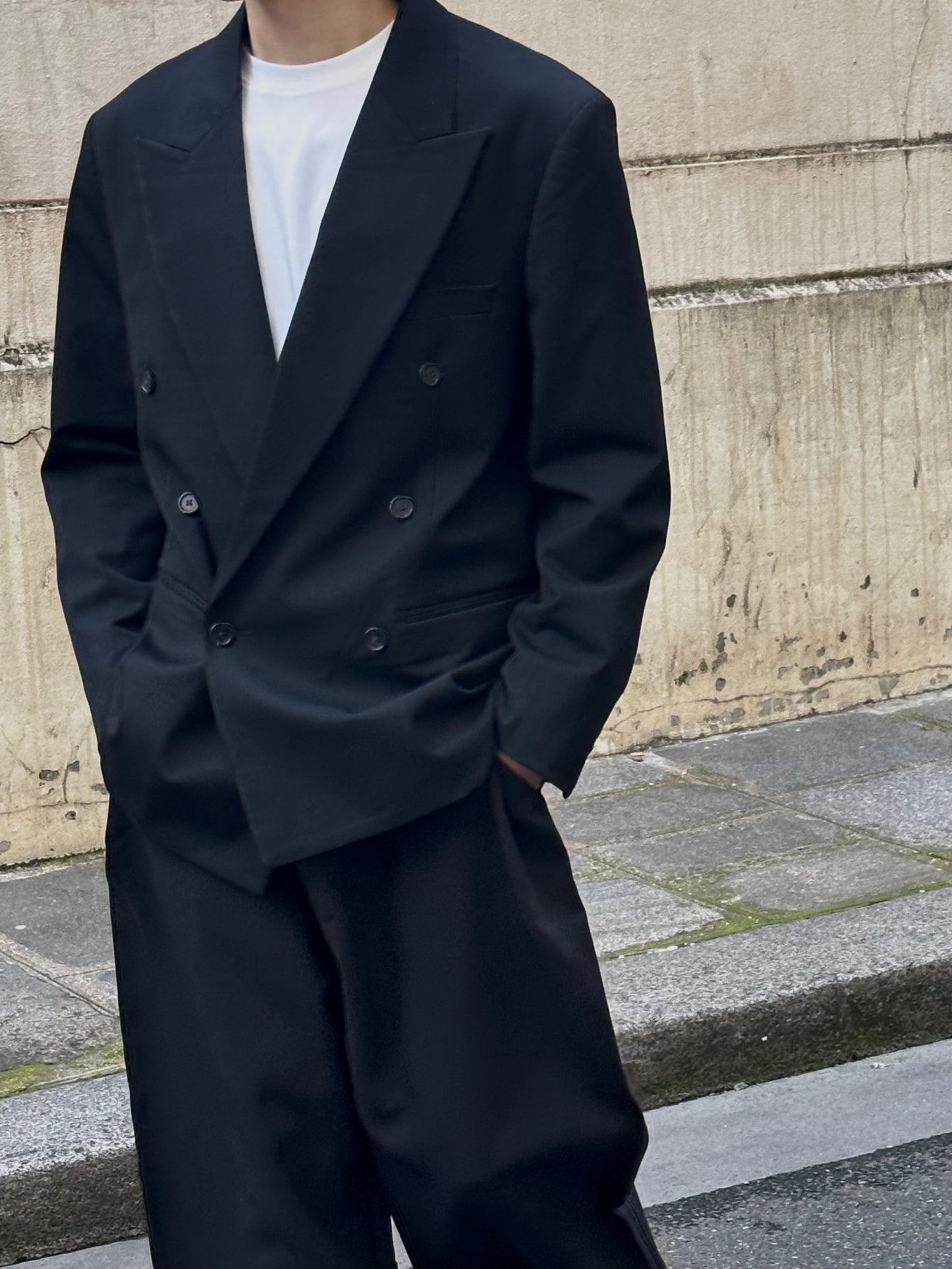 Blazer Croisé Coupe Ample – Double Boutonnage