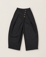 Pantalon Ample à Pinces à Fermeture croisée