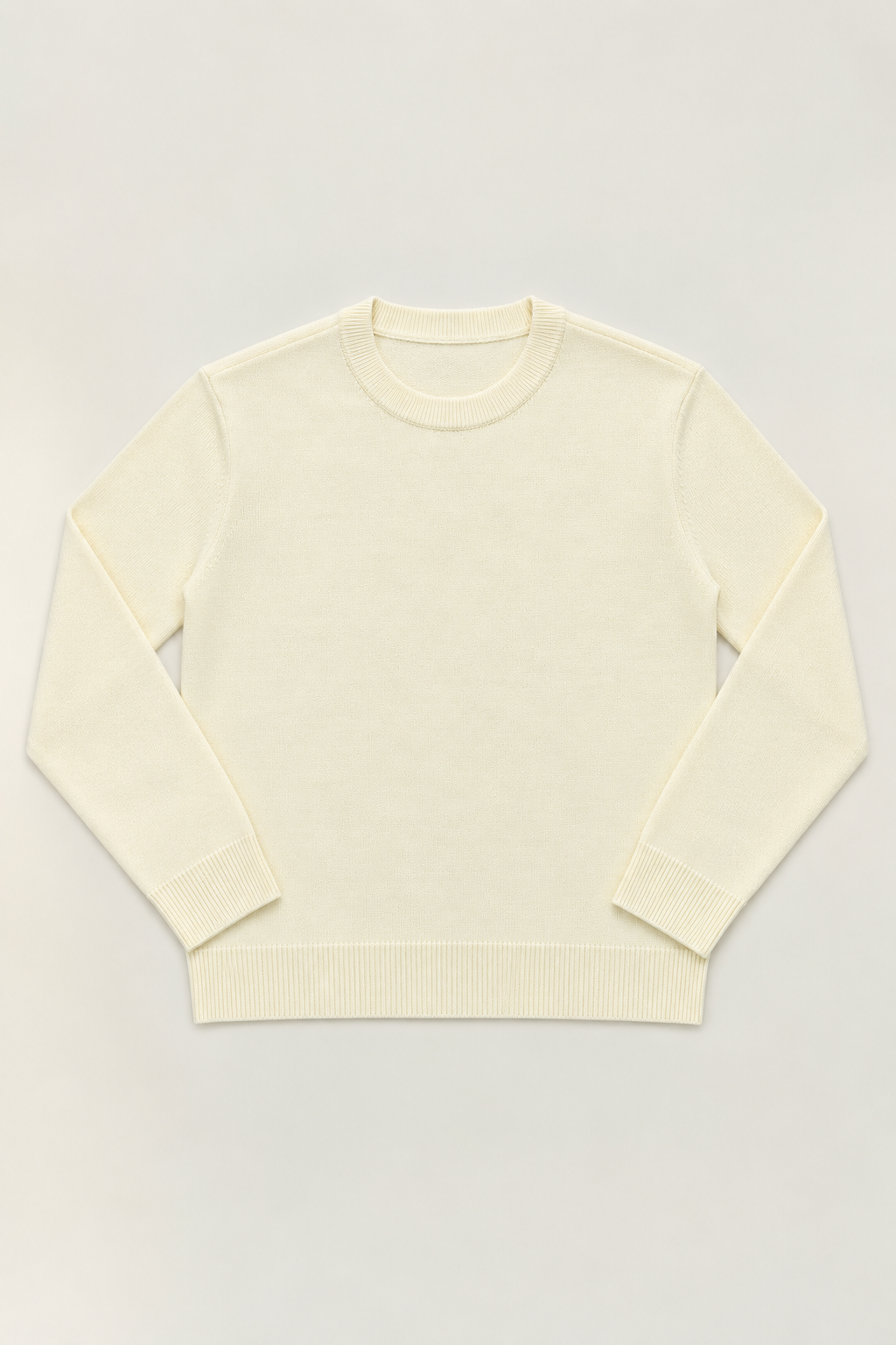 Pull Col Rond en Maille Fine