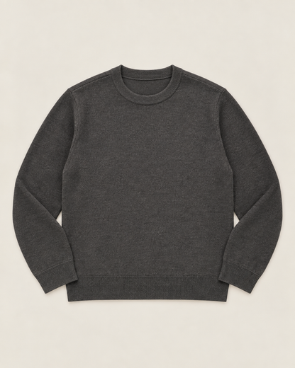 Pull Col Rond en Maille Fine
