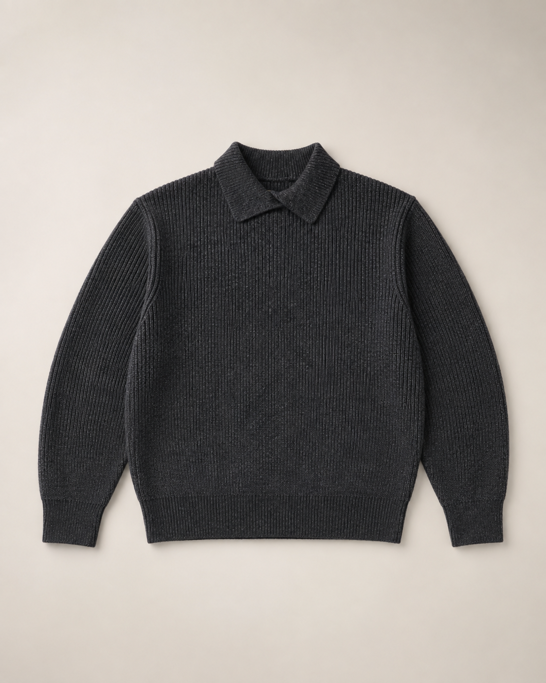 Pull Col Polo Décontracté
