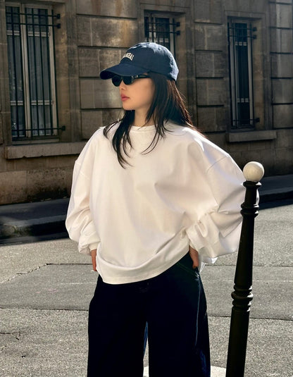 T-shirt Manches Longues Respirant Oversized